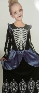 Kids Costumes to Hire - Skeleton Princess - CHILD